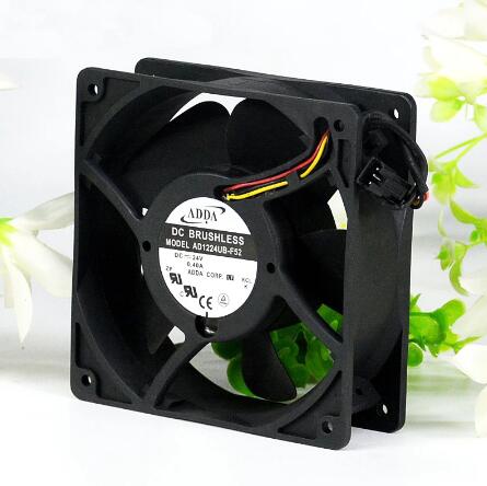 Original ADDA AD1224UB-F52 Cooling Fan 24V 0.4A 9.6W 3wires AD1224UB-F52 Fans